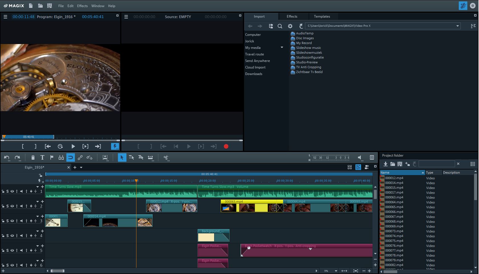 Software voor het videobewerken