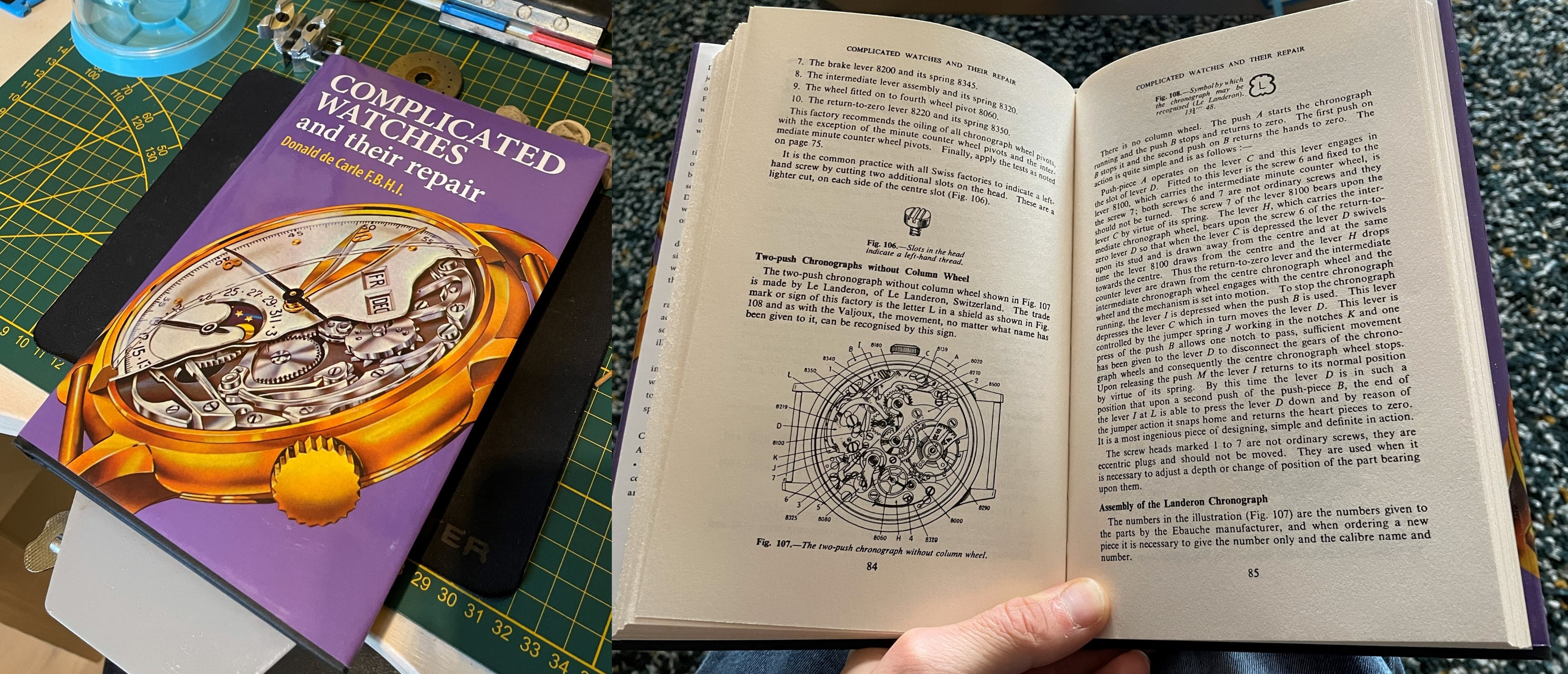 Inlezen op chronograaf materiaal