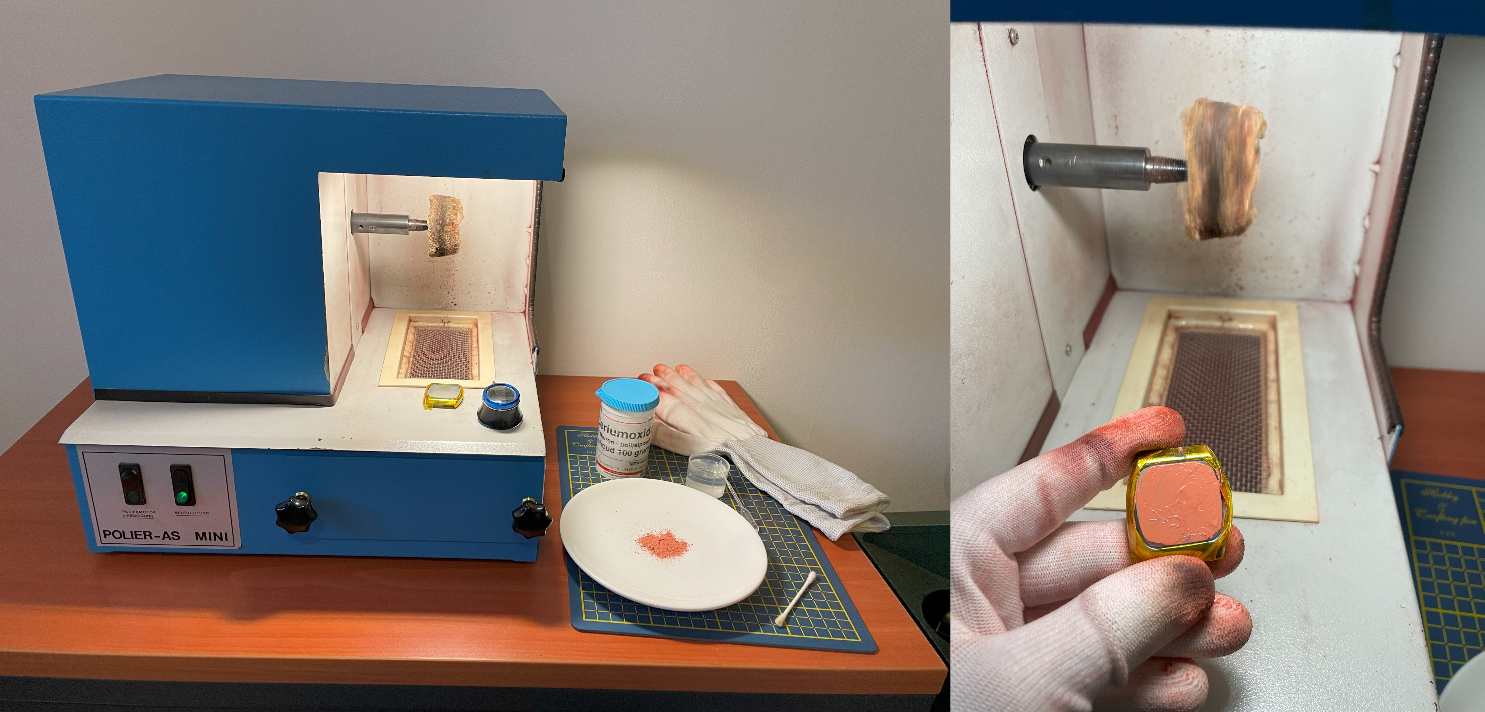 Glas polijsten met cerium oxide