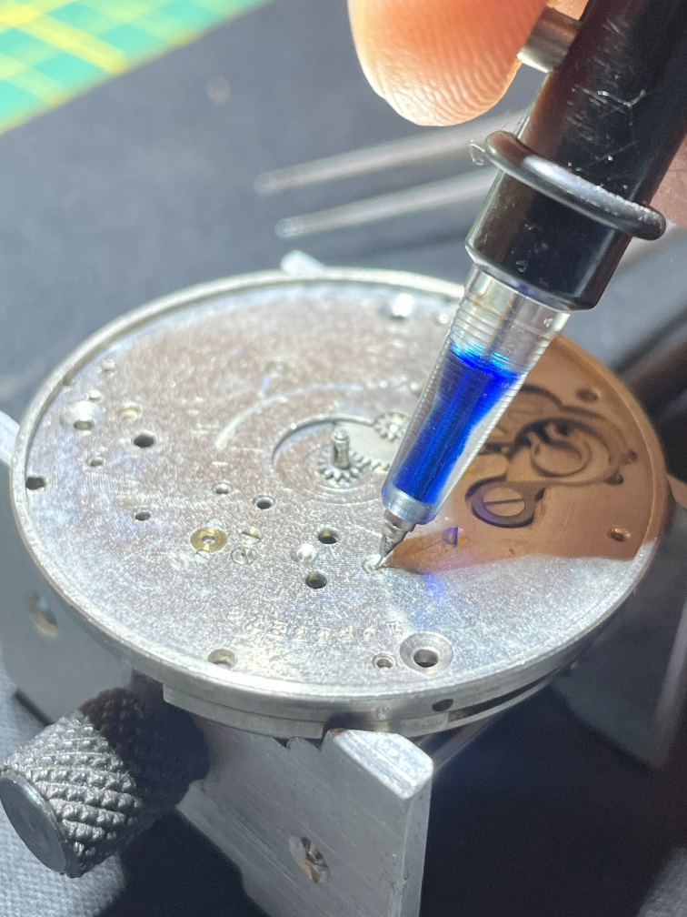 Uurwerk oliën