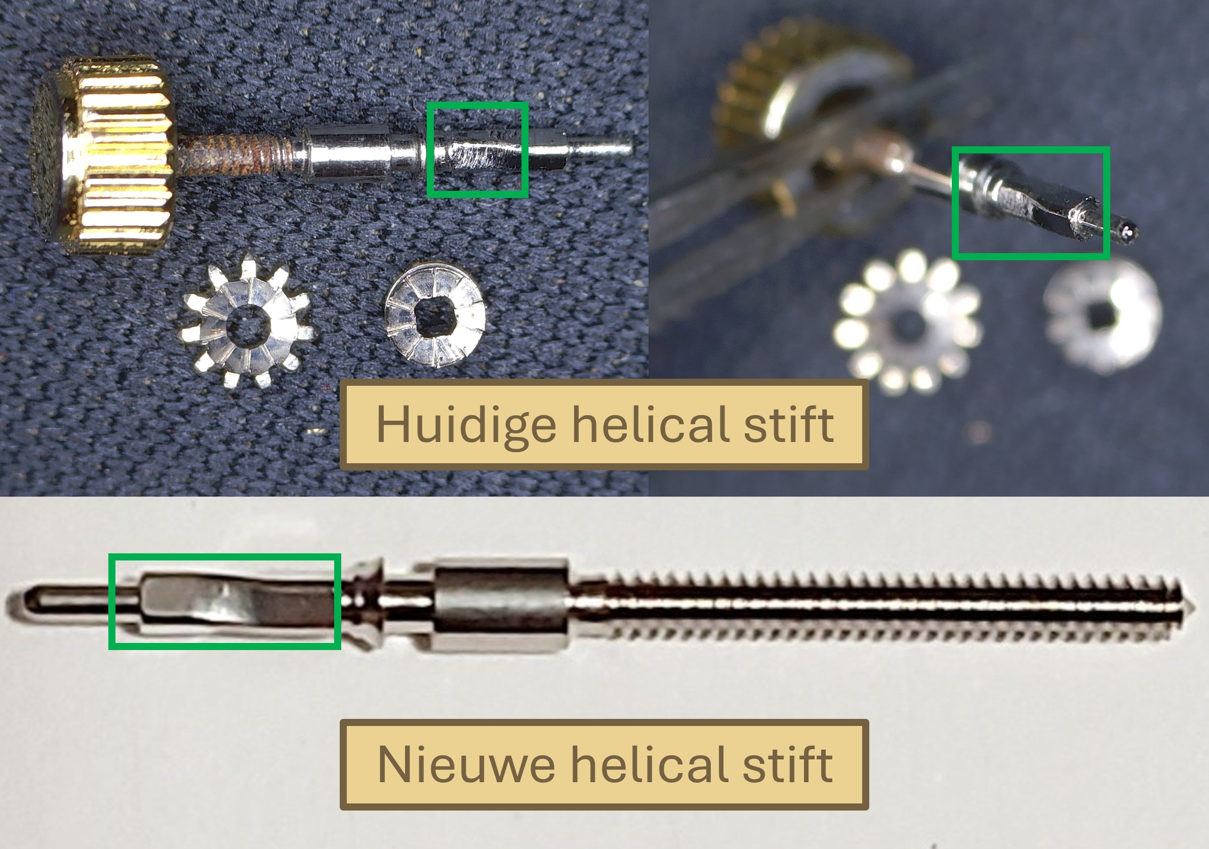 Helical stift