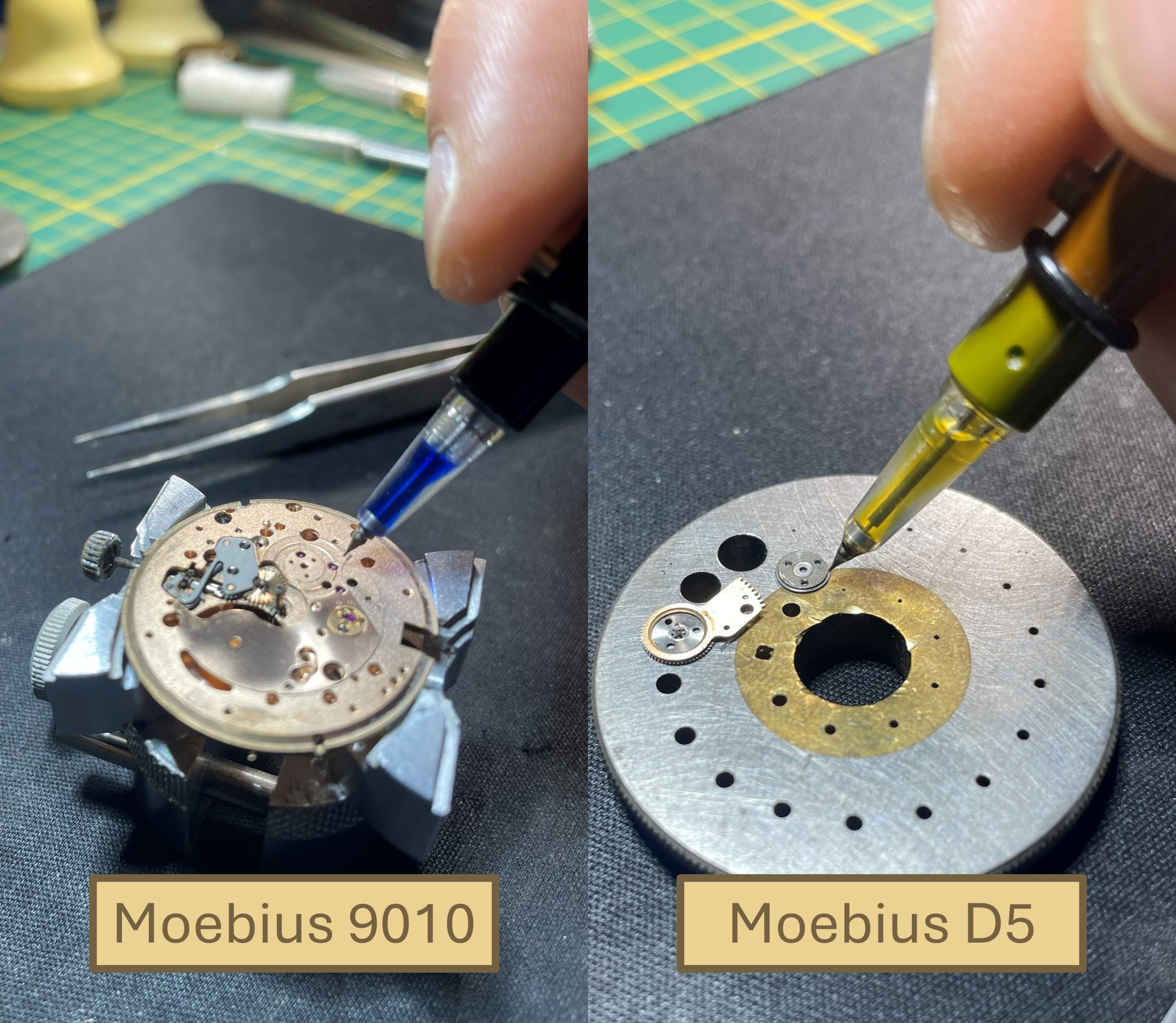 Uurwerk oliën