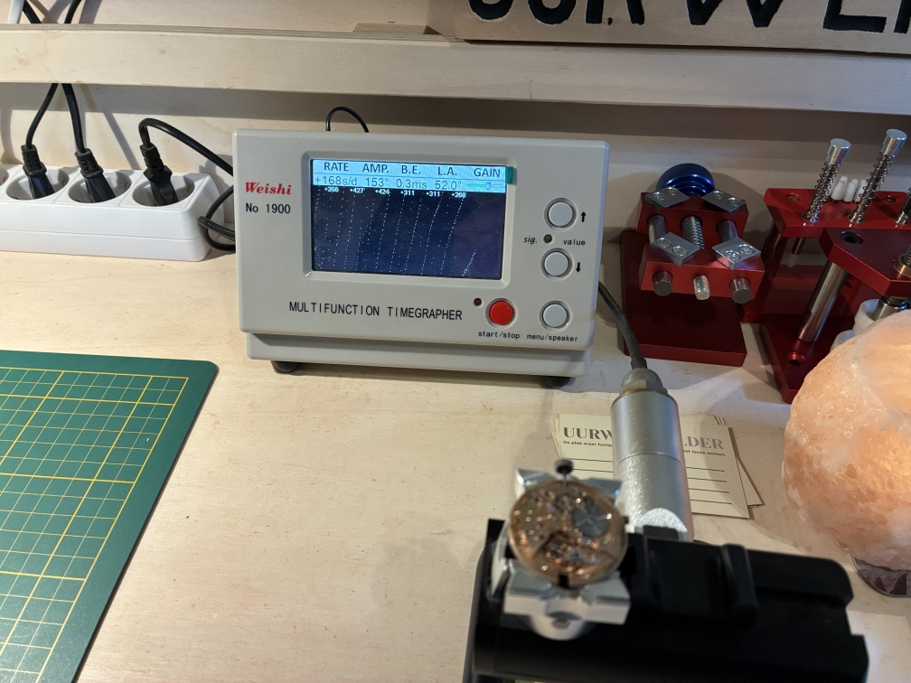 Timegrapher na afstellen