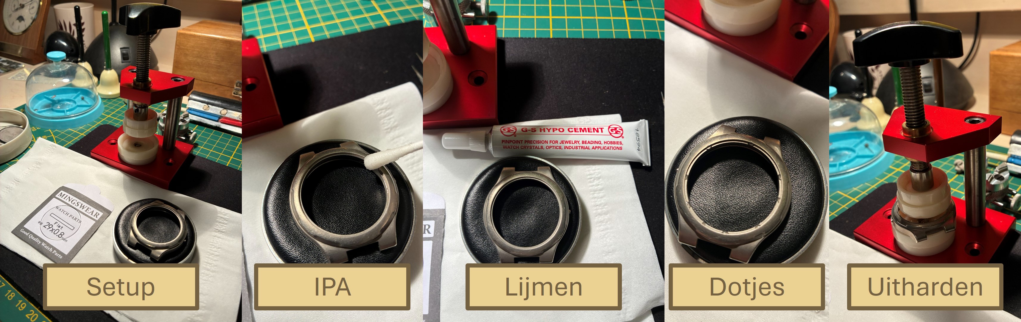 Glas lijmen
