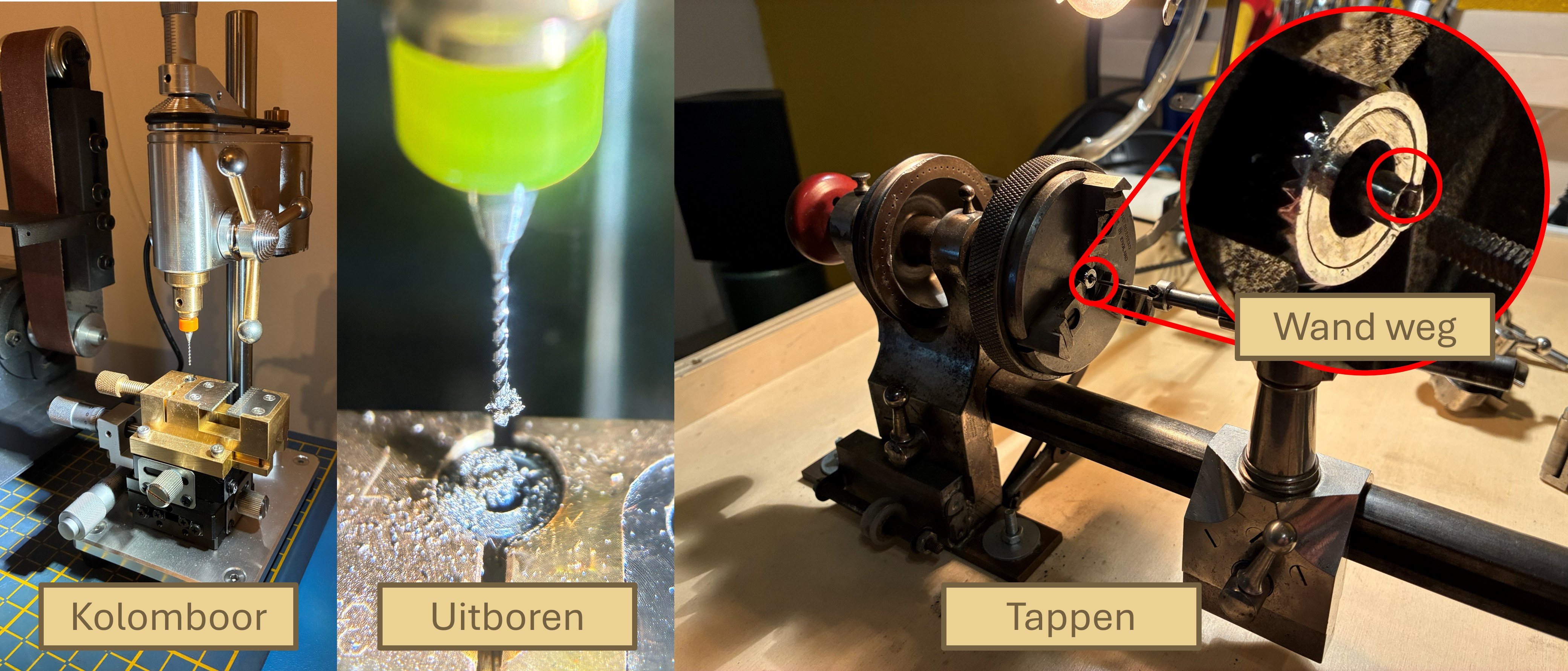 Kroon uitboren en opnieuw tappen